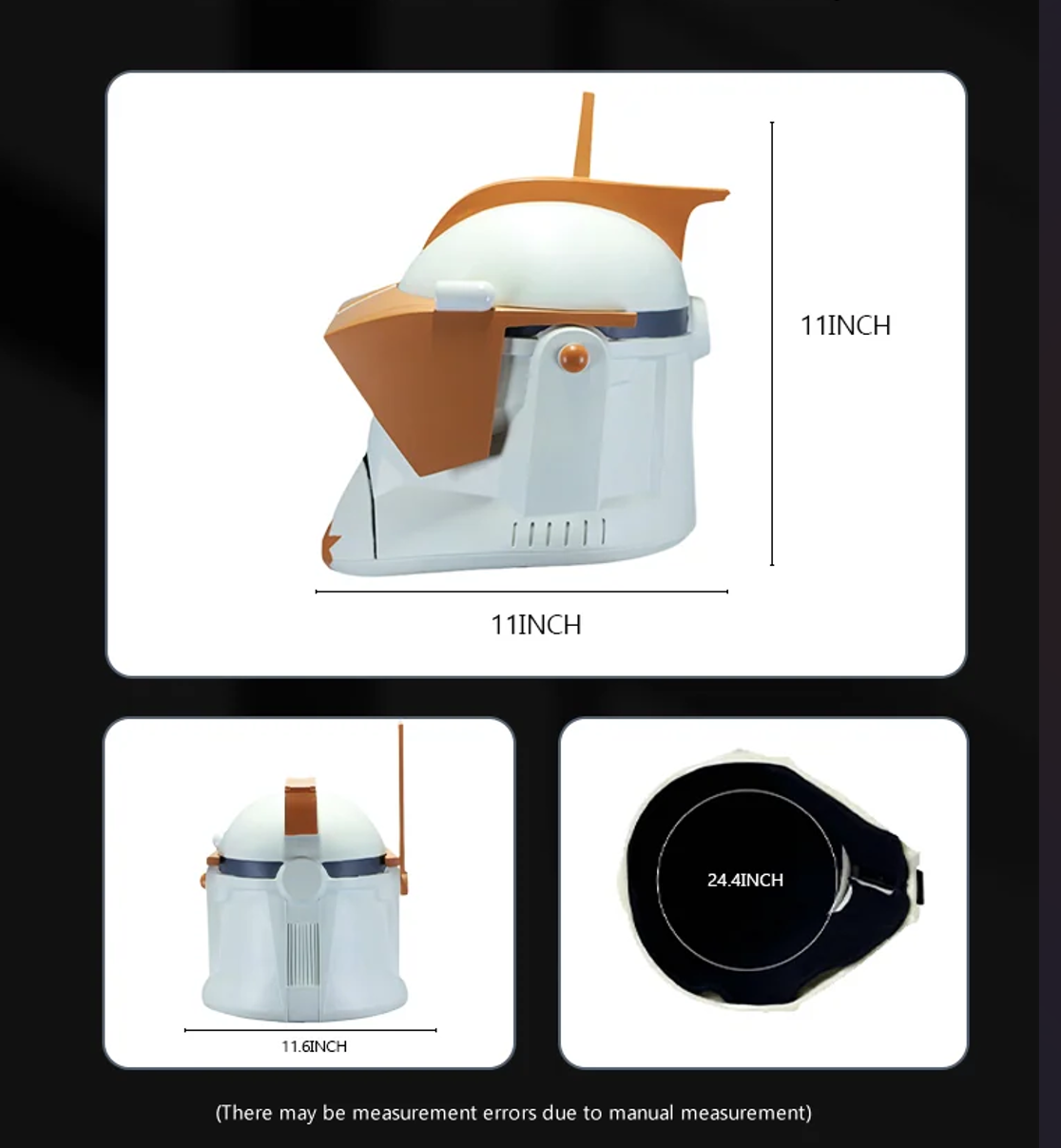 Commander Cody Phase 1 Orange Helmet inspired